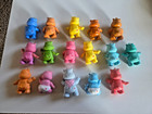 Vintage 1983 Agc Care Bears Poseable Figure Hong Kong Pvc Toys Lot Of 16