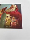 Vtg Coca Cola Merry Christmas    for Santa    6 X 6  History Of Santa Claus 1950 P1