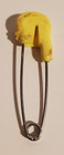 Vintage Yellow Ducky Chick Duck Diaper Pin Metal   Plastic Baby Diapers Fastener