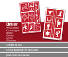 Western Cowboy Stencil Wild West Glass Etching Stencils Reusable Armour Etch