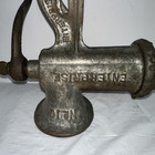 Vintage Enterprise No  10 Cast Iron Tinned Kitchen Meat Grinder Sausage Usa