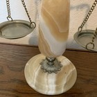 Vintage Marble Metal Scales Of Justice Decor