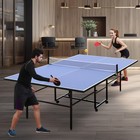 9ft Table Tennis Table Foldable Portable Ping Pong Table Set For Outdoor Indoor