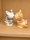 Kissing Cats Magnetic Ceramic Salt And Pepper Shaker Set