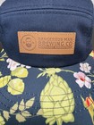 Dangerous Man Brewing Co  5 Panel Hat Leather Strapback Floral Beer Hops Mn