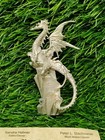 Perth Pewter Dragon On Rocks W  Crystals James Lane Casey Limited S249