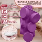 Hknmtt Silicone Round Cookie Mold  4 Pcs Candy Chocolate Moulds  12cavity Cyl   