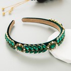 Lady Baroque Pearl Crystal Headband Rhinestone Hairband Jeweled Tiara Crown