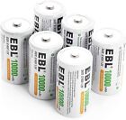 Ebl C D Size Rechargeable Batteries 5000 10000mah Ni-mh  C D Battery Charger Lot