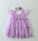 Baby Girl 1st Birthday Dress Party Dress Girls Fairy Wings Dress Headband 