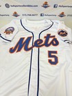 David Wright Ny Mets Signed Custom White Jersey  Shea Stadium Patch  Jsa Coa