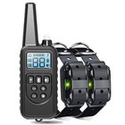 2600ft Remote Dog Shock Training Collar For 2 Dogs Waterproof Beep Vibration