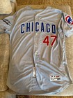 2016 Chicago Cubs Game Worn  issued Montero Post Season Grey Road Jersey Size 46