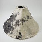 Vintage Western Appaloosa Pony Hair Suede Lamp Shade Whipstitch