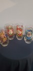 1985 Alvin And The Chipmunks Drinking Glasses Complete Set Of 4 Hardee   s Vintage