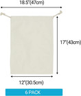 6 Pack 12x17    Coin Deposit Change  Bags Canvas Bank Coin Money Cash Bag Sacks Wi