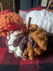 Handmade Finger Knitted Fall Pumpkins