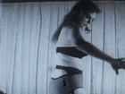 8mm Film Buxom Brunette Burlesque Strip Tease 1950s Movie Garters Hose Legs