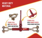  4 Pack  Ratchet Speciality Binder  Jaw-jaw 10  Barrel  13 000 Lbs Wll