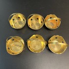 6 Vtg Brass Mini Star Basket Candle Holder W handle Wedding Party Lot Set India