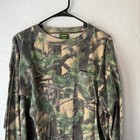 Cabelas Vintage Mens Camo Long Sleeve Shirt Realtree Hunting Size L Outdoor