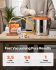 3 Gallon Vacuum Chamber With Pump  3 5 Cfm  Single Stage Vacuum Pump  Stainless