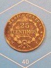 1945 Costa Rica 25 Centimos -  Very Uncommon Date Coin - Item D48