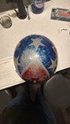 Stars   Stripes Og Metal Flake Vntg Helmet  rare 