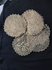 12  Vintage Hand Tatted Lace Doilies Micro Tatting  C 1900s   4 5  Diameter 