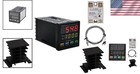Pid Temperature Controller With Dual Display   40a Ssr For Precision Control
