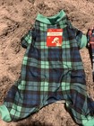 Pet Central Dog Holiday Pajama Small 10 Inch Plaid Pajamas   Lot Of 3  