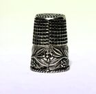 Vintage Sterling Silver Ornate Sewing Thimble    