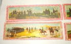 Antique Magic Lantern Slide Strip Lot Of 4 - Military Army Cavalry Views