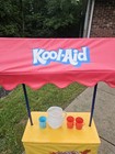 Vintage Kool-aid Kids Lemonade Tea  Juice Stand Steel Canopy 2003w pitcher 3cups