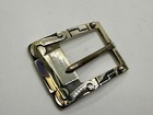 Sterling Silver Replacement Vintage Belt Buckle Signed Su Mexico For 1  Belt
