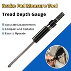 Brake Pad Thickness Gauge Measure Tool With Scale For Brake Shoe Gauge  Car Brak