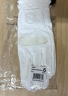 Noble Outfitters Ready To Ride Show Gloves Size 6 White Equestrian Riding Gloves