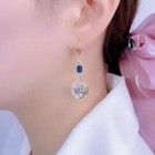 Fashion Waterdrop Tassel Crystal Earrings Drop Dangle Women Party Jewelry Gift