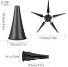 New Portable Clarinet Stand Holder Foldable Support Metal 5 Legs Stand  Black 