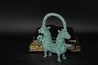 Ancient Near Eastern Luristan Bronze Lock Ornament Circa 1800 - 600 Bc