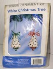 Sunrise White Christmas Trees Sequin Ornament Kit Makes 6