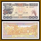 Guinea 100 500 1000-20000 Francs  7 Pcs Full Set   2015-2018 P-a47-new Unc