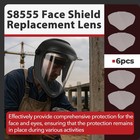 6 Pcs S8555 Shield Lens  Anti-fog S8555 With Honeywell S8500 s8510 Shield  Pr   