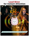 Personal Safety Alarm   3 Pack Loud 130db Siren Emergency Panic Alarm With Led L