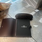Coach Leather Organizer Planner Cover Notebook  Snap Closure   Pencil Case Pouch