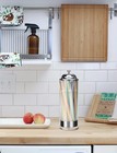 Straw Holder Dispenser 100pcs Straws Includ Clear Glass Drinking Straw Container