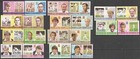 I1406 Imperf St  Vincent Nevis Leaders Of The World Cricket Stars 5set Mnh