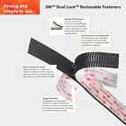 3m Dual Lock Reclosable Fasteners Heavy Duty Industrial Use Black Tb3550 1  X 10
