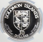 1975 Solomon Islands Elizabeth Ii Cuscus Proof Gilt Silver  30 Coin Ngc I105905