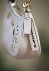 New Coach X Peanuts Teri 2way Shoulder Bag Snoopy Print white